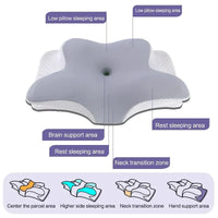MORPHEAA Oreiller Cervical Ergonomique Mémoire de Forme, Gris