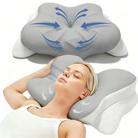 MORPHEAA Ergo Oreiller Cervical Mémoire de Forme Papillon Rafraîchissant