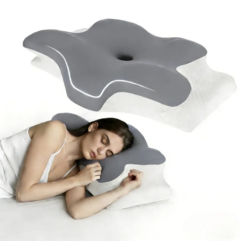 MORPHEAA Oreiller Ergonomique Cervical 2 en 1  | 65x37x10/13cm