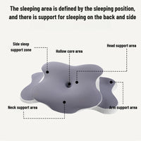 MORPHEAA Oreiller Ergonomique Cervical 2 en 1  | 65x37x10/13cm