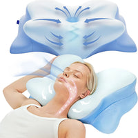 MORPHEAA Ergo Oreiller Cervical Mémoire de Forme Papillon Rafraîchissant