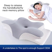 MORPHEAA Oreiller Cervical Ergonomique Mémoire de Forme, Gris