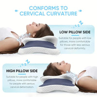 MORPHEAA Oreiller Ergonomique Cervical 2 en 1  | 65x37x10/13cm