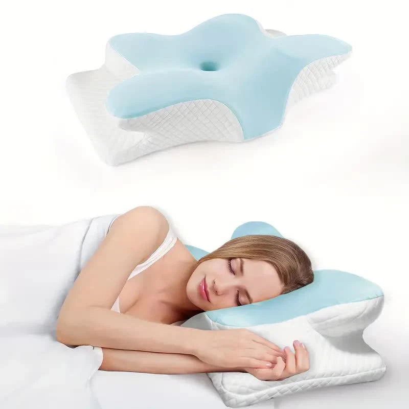 MORPHEAA Oreiller Ergonomique Cervical, Oreiller Papillon à Mémoire de Forme
