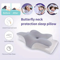 MORPHEAA Oreiller Ergonomique Cervical, Oreiller Papillon à Mémoire de Forme